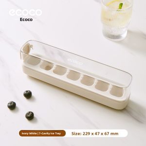 ecoco | Press Ice Tray Large Capacity Ice Maker with Lid