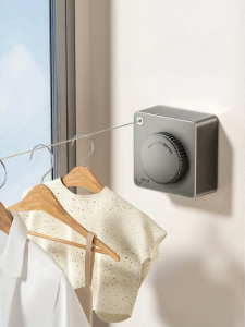 LOCIKA | Adjustable Hidden Wall-Mounted Clothes Line Steel Wire