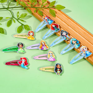 กิ๊บติดผมอะคริลิคเจ้าหญิงแอนิเมชั่นดิสนีย์ 11 ชิ้นสําหรับสุภาพสตรี กิ๊บติดผมฉลามน่ารัก เครื่องประดับผมอเนกประสงค์