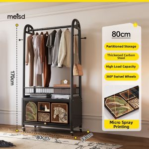 MEISD | Freestanding Mobile Closet Storage Rack