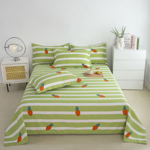 Thickened Pure Cotton Bed Sheet Non-Cotton Traditional Rough Cloth Single Tatami Quilt Cover Summer Season Household Use