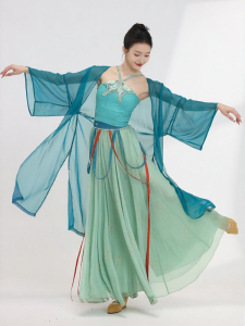 FULLBELIEF | Trang Phục Múa Kiểu Trung Quốc Tay Dài Elegante