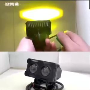 Lampu Tembak Laser LED / Foglamp LED D3 SQL 2 mata (Putih Kuning Hi/Lo) 12v  - 24v 40watt Lampu Motor Mobil Bis Truk High Power Super Terang dan Lebar