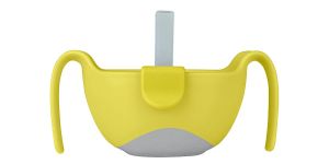 b.box Bowl + Straw (3 in 1) with Lid and Snack Insert - Innovative Design for Easy Drinking and Eating - Non-Slip for Toddlers and Infants - Exclusive Distributor and Official Brand Store of b.box in Philippines