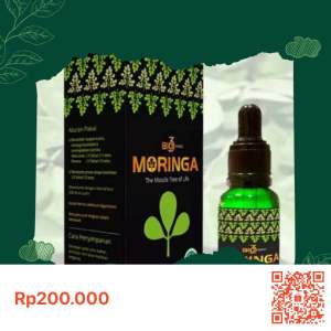 BIO MORINGA | bio moringa | daun kelor | EKSTRAK KELOR | JAMU TETES KESEHATAN ASLI | 20ml
