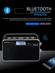 Panda | Loa Bluetooth PANDA 6215 Đa Năng Sạc Pin Dùng Cho Người Cao Tuổi Phát Thanh Bán Dẫn 2 Loa Thời Gian Chơi 8 Tiếng