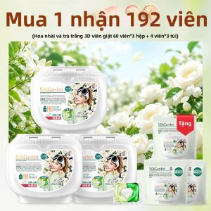 suk garden | Viên Giặt Đa Năng Cẩm Nhài Trắng Durable Fragrance Chống Khuẩn Mạt