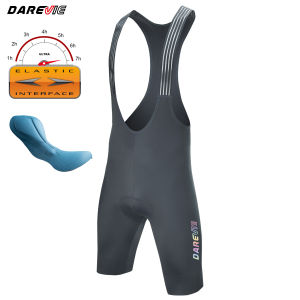 DAREVIE Cycling Bib Shorts Seamless Italy ELASTIC-INTERFACE® Pad Anti Slip Men Cycling Shorts Moisture Wicking Mens Shorts
