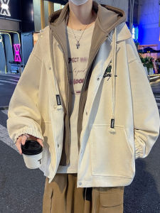 Loose Hooded Jacket for Fall Mens Oversized Sweater