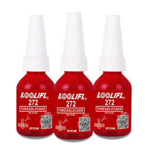 LOOLIFL | Loolifl 50ml Chất Khóa Ren Cường Độ Cao Màu Đỏ Dành Cho Ren Kim Loại - Chất Kết Dính Vít Chịu Nhiệt Độ Cao Chất Bịt Kín Chống Lỏng Cho Bu Lông Động Cơ & Thiết Bị Chịu Nhiệt Độ Cao