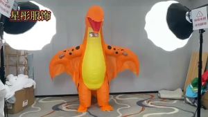 Halloween Funny Costume Cartoon Walking Animal Mount Doll Props Inflatable Camel Small Yellow Duck Clothes