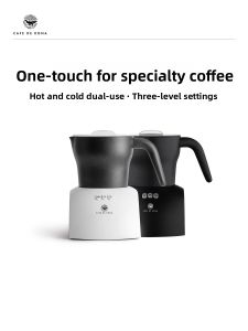 CAFEDE KONA | Automatic Cold and Hot Milk Frother for Home Use
