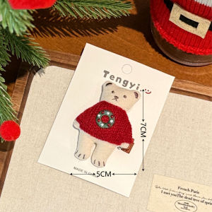 1/6 Pcs Christmas Cute Plush Hair Clip with Versatile Decorative Clips Broken Hair Clip