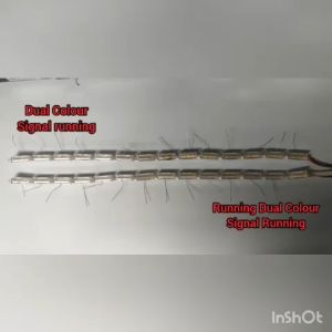 Dual Colour Universal Flexible Headlight Led Daytime Running Strip Light Crystal Eyes Flow Signal Lamp