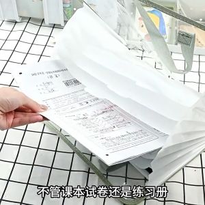 13 Layers Transparent Expanding File Folder Document Storage Paper Organizers Large Capacity Waterproof