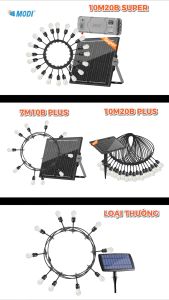 Đèn Dây Trang Trí Ngoài Trời MODI SOLAR Đèn Led Trang Trí Năng Lượng Mặt Trời Kháng Nước IP65