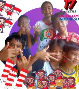 stiker pipi | bendera merah putih | 50 PC