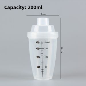 Fitness Protein Powder Shaker Cup Handheld Mixing Bottle for Black Coffee Sports Drink Plastic Cups with Lids Japanese Style