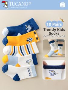 TUCANO | Sweat Absorption Odor Prevention Cotton Childrens Mid-Calf Socks
