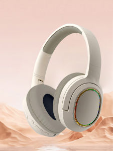 Foldable over-ear Bluetooth headphones cool RGB lights long battery life soft ear cushions that dont press on the ears