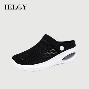 IELGY 2025เสื้อผ้าสำหรับผู้หญิงเสื้อผ้าลำลองใหม่ฤดูใบไม้ผลิสีชมพูรองเท้าสลิปออนกึ่งระบายอากาศได้ดี