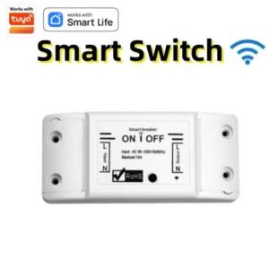 Work With Tuya Smart Life WiFi Smart Switch APP Timer Light Switch Wireless Controller Universal Breaker Alexa Accessories
