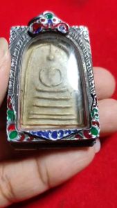 พระสมเด็จเก่าไม่ทราบที่ เลี่ยมกรอบพร้อมใช้