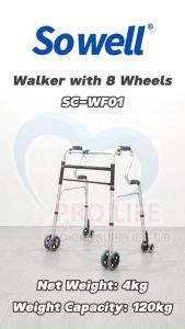 Sowell Walker With 8 Wheel (SC-WF01) Pejalan Kaki Dengan 8 Roda