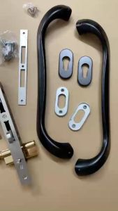 Khoá cửa lùa chữ D lượn dùng cho cửa nhôm Xingfa 55 hệ Việt Pháp PMA và các hệ nhôm cao cấp khác