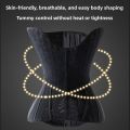 Latex Waist Trainer U-Shaped Abdomen Shaper Underwear Full Body Sculpting Vest Supportive Back Protector Large Size. 