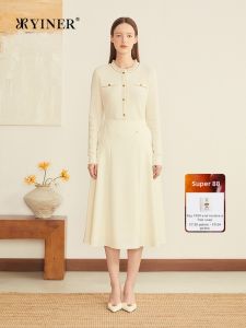 YINER | French Style Wool Blend Knitted Sweater