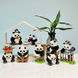 Panda Building Block Toy Assembly Particle Children Development Education Collection Toys Puzzle Boys And Girls Birthday Gifts Kids toys 6 Years Old And Above