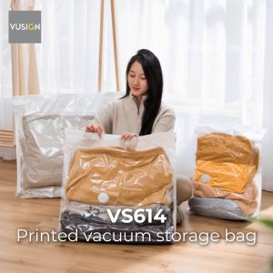 Vusign Vacuum Storage Bag / Vacum Bag / Kantong Plastik Vakum Travel Pakaian Selimut Anti Air Transparan VS61X