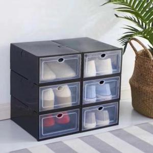 MGOB 6/12Pcs XL Shoebox Basketball Shoes Sneaker Extra Large Storage Transparent Cabinet Collection Display Shoe Box