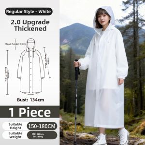 RAINCATO | Disposable Adult Outdoor Waterproof Thickened Oversized Raincoat