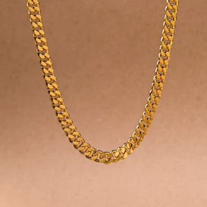 Chow Sang Sang 周生生 999.9 24K Pure Gold Curb Link Machinery Chain Necklace for Women 45cm 09223N Price-by-Weight 5.24g Gold