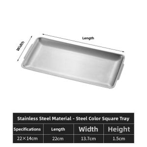 Grilling Multi-Purpose Thickened Stainless Steel 304 Rectangular Tray