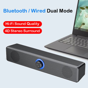 Computer Speaker Bluetooth Big Sound with Subwoofer Deep Bass High-end Wireless Speakers for Desktop Computer Microphone PC TV