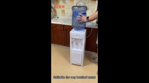 TIXX Water Dispenser Hot and Cold Freestanding Top Loading Water Dispenser  Suit for Home/School/Office
