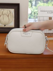 TAOHUALIHUA | Simple and Stylish Womens Shoulder Bag with Double Zip Pockets