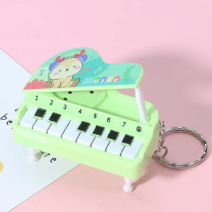 1Pc Mini Desktop Piano Keychain Cute Music Game Machine Colorful Bag Pendant Educational Toy Easter Festival Gift