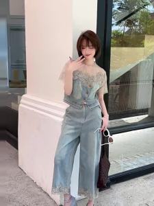 Lace Design Two Piece Set