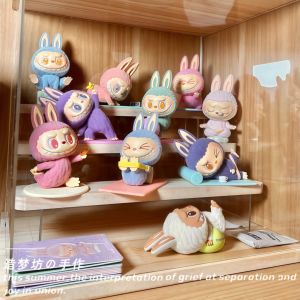 Bộ Trưng Bày Hộp Đồ Chơi Labubu Yoga Hộp Đựng Đồ Chống Bụi Hộp Trưng Bày Đồ Chơi Bàn Trưng Bày Đồ Chơi Bộ Sưu Tập