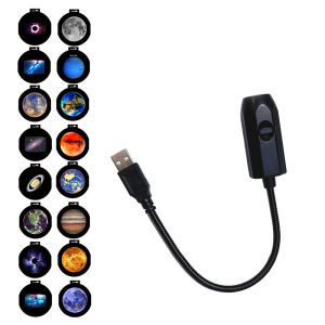 USB Ceiling Moon Earth Projection Light Starry Sky Galaxy Projector Night Lamp Romantic Bedroom Atmosphere Decoration