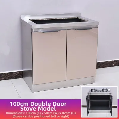 BINGSU | Easy Assembly Stainless Steel Kitchen Cabinet
