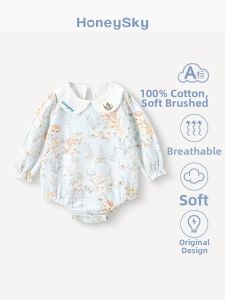 HoneySky | Bodysuit Trẻ Sơ Sinh Cotton Sạch Mùa Xuân Thu
