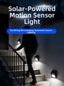 LAISILIMANWEI | Solar Powered Waterproof Motion Sensor Stair Light