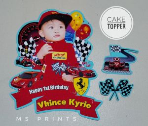 RACING CAR Cake topper | customized | personalised