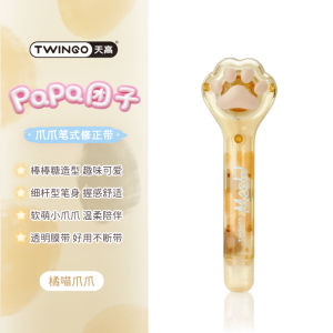 Portable High Capacity Candy Pen Style Correction Tape PaPa Buns Affordable Pack Cute Cat Claw Shape Student Stationery