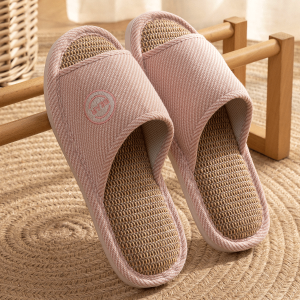 RUNROU | Breathable Non-slip Flax Slippers